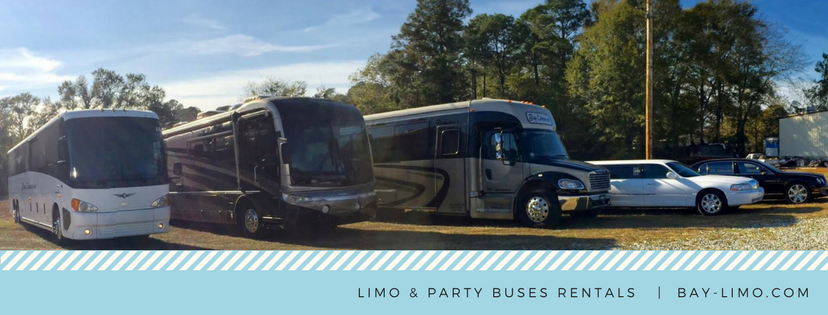 High School Event Limos with Party Bus or Charter Bus limos 